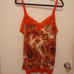Lane Bryant paisley tank top
